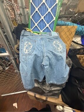 Billionaire Boys Club Light Blue Denim Shorts with Astronaut Pockets